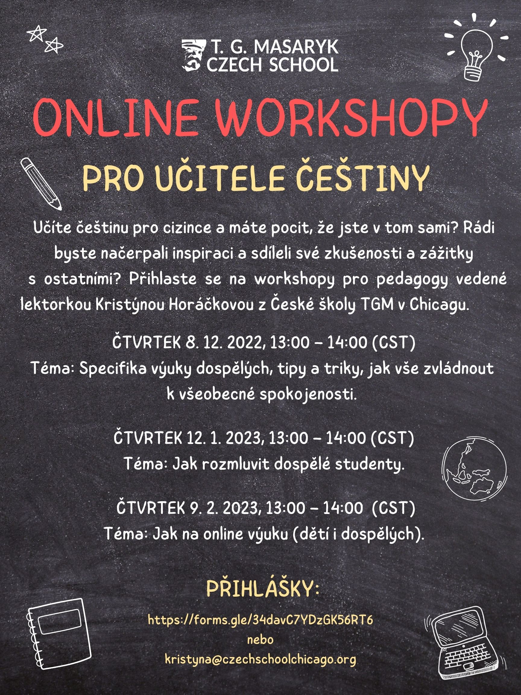 Workshop pro učitele češtiny v Severní Americe