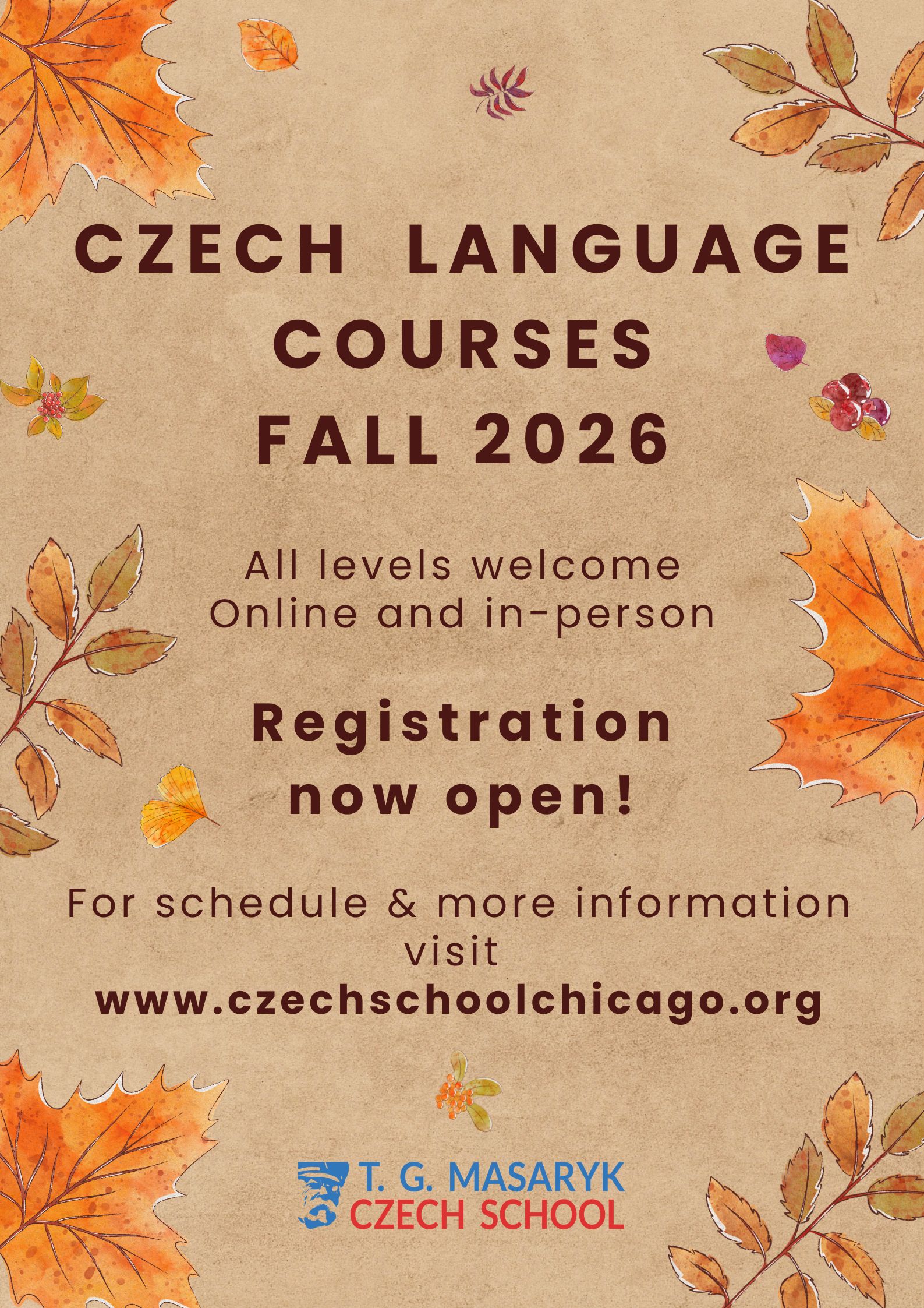 Classes for Adults Fall Quarter 2026